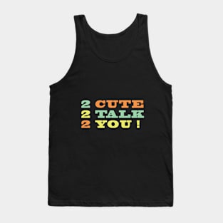 Cute T-shirt Tank Top